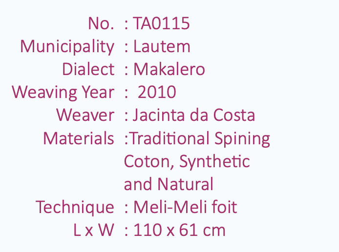 Tais Makalero, Watahasa Rapi (Mk), Tais Feto